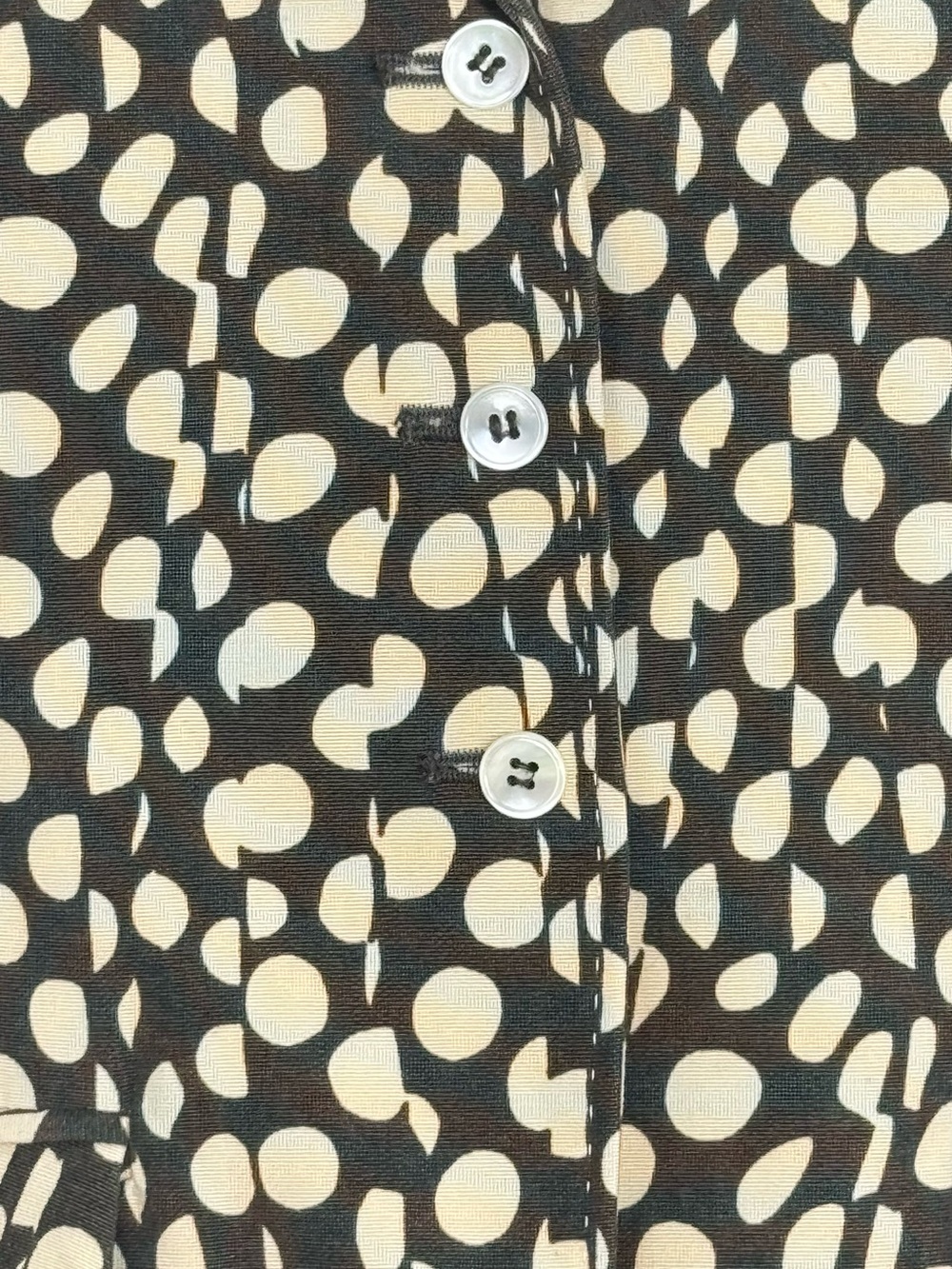 Paul Smith Blue Vintage Polka Dot Blazer Jacket - Brown / Cream - Sz 40/4 - Picture 4 of 14